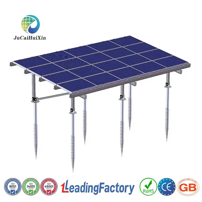 Jchx-CE Utility-Scale Galvanized Carbon Steel Solar Panel Ground Screw Mounting Bracket