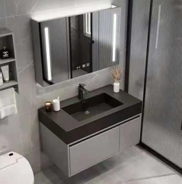 Wood MDF Marble Bathroom Vanity Cabinet