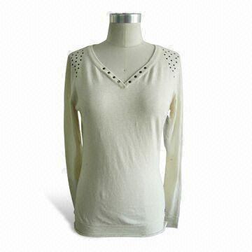 Sweater, Various Colors are Available, Made of 100% cotton