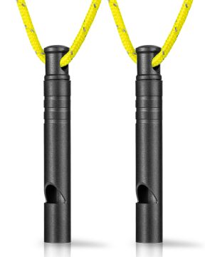 Titanium Emergency Whistle 120db Safety Whistle with Lanyard for Hiking and Survival