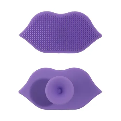 Cute Lip Silicone Scrubber Cleansing Brush Face Brush
