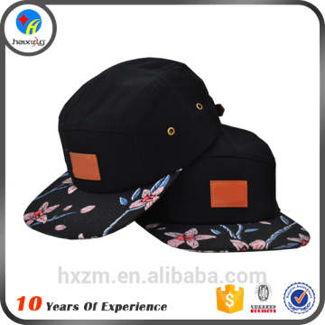 Wholesale Blank 5 Panel Cap Woven Label Custom