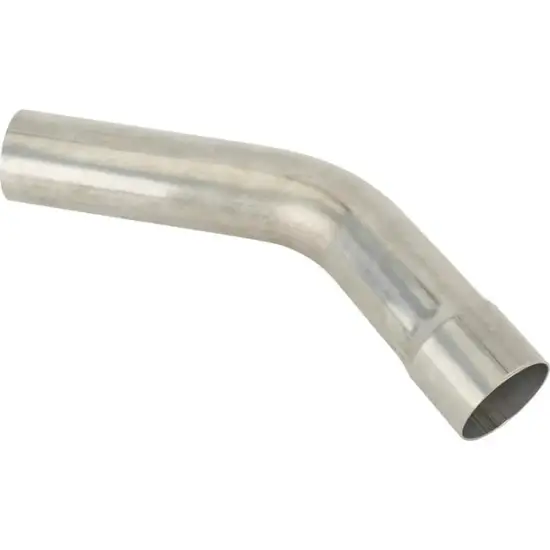 Stainless Steel 304 Exhaust Pipe Mandrel Bend 45 Degree 2-1/2 Inch Diameter