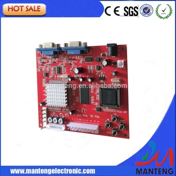 Amercian clients specific CGA/EGA/YUV TO VGA converter board for POG Game PCB