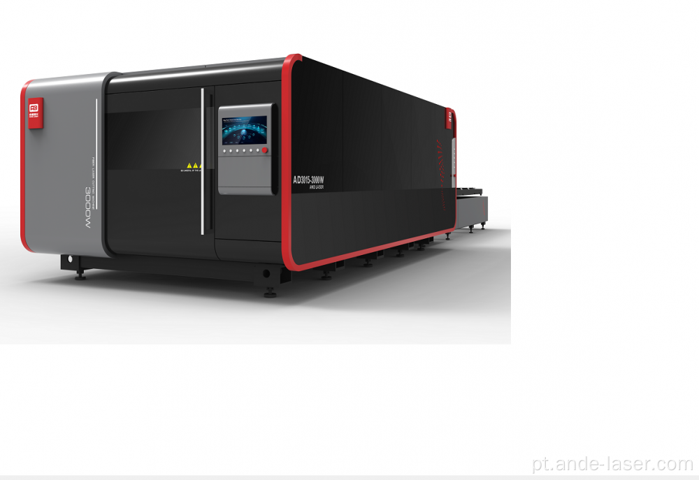 popular máquina de corte a laser de fibra de mesa dupla