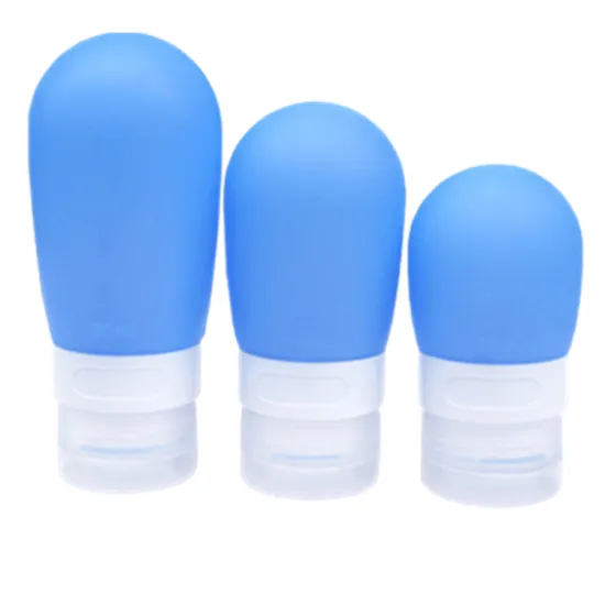 Silicone Portable Collapsible Travel Bottle for Lotion Shampoo Bath Cosmetics