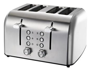 High-Quality 4-Slice Electrical Stainless Steel Toaster - New Design Kitchen Appliance