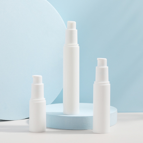 Liquid Airless Bottle White Empty PP Plastic Cosmetic Packaging Airless Bottle Manufactory