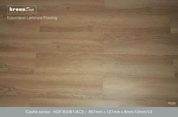 Crystal Diamond 12mm Hdf E1 Nature Oak Laminate Flooring With Strong Impact Resistance