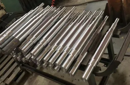 Machining custom part shafts