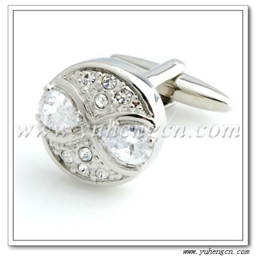 YH-1129 Clear Crystal Luxury Cufflinks,Garment Accessories