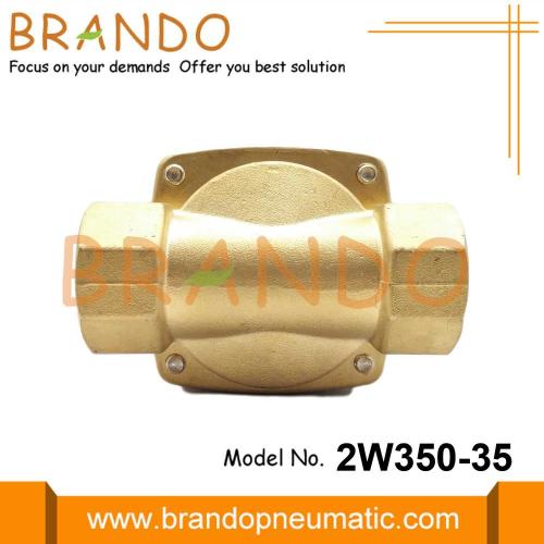 2W350-35 1 1/4 &quot;Brass Electric Solenoid Valve Water