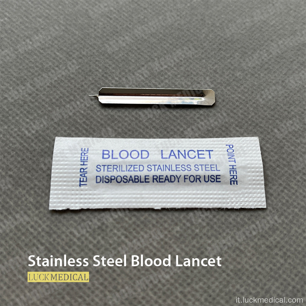 Acciaio inossidabile di Lancet Blood