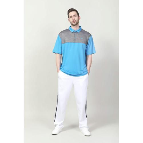 MEN'S CONTRAST CUT SEW POLO SHIRT