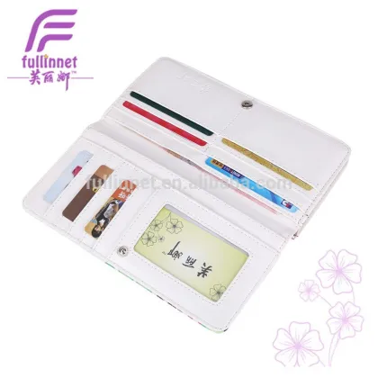 Latest Printed Cheap Female long Zipper Wallet/Lady Wallet