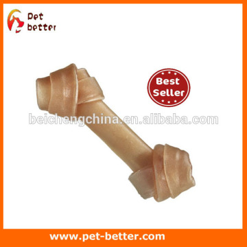 Natural Flat Knot Bone Dog Rawhide Chews
