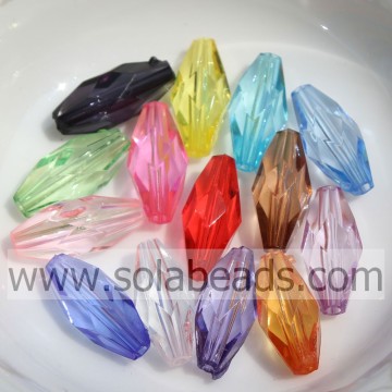 Hot 6*11MM Colored Faceted Cut Pandora Beads