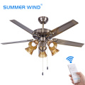 Atique bronze ceiling fan with bulbs