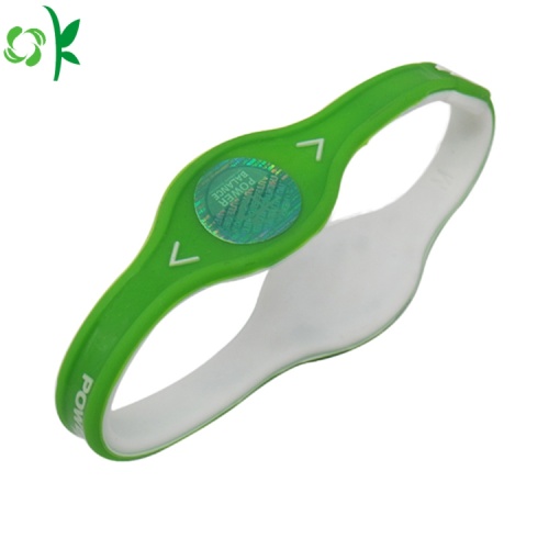 Bracelet de puissance en silicone 2layer populaire pour le sport