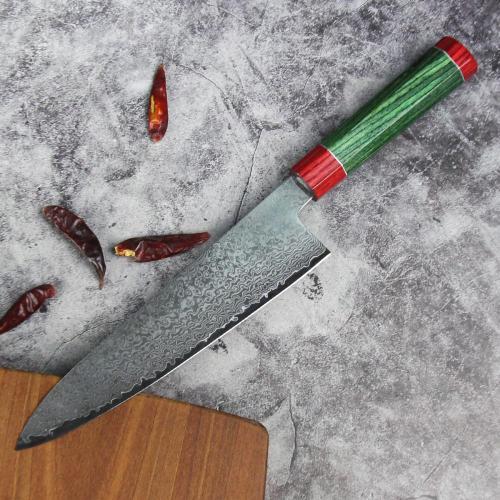 Hammered Damascus Chef Knife kitchen knife