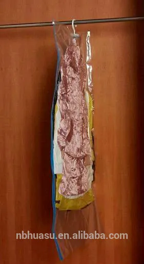 reusable high quanlity hanging vacuum storage bag