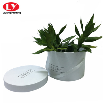 Vlastní logo Ribbon Round Shape Flower Box