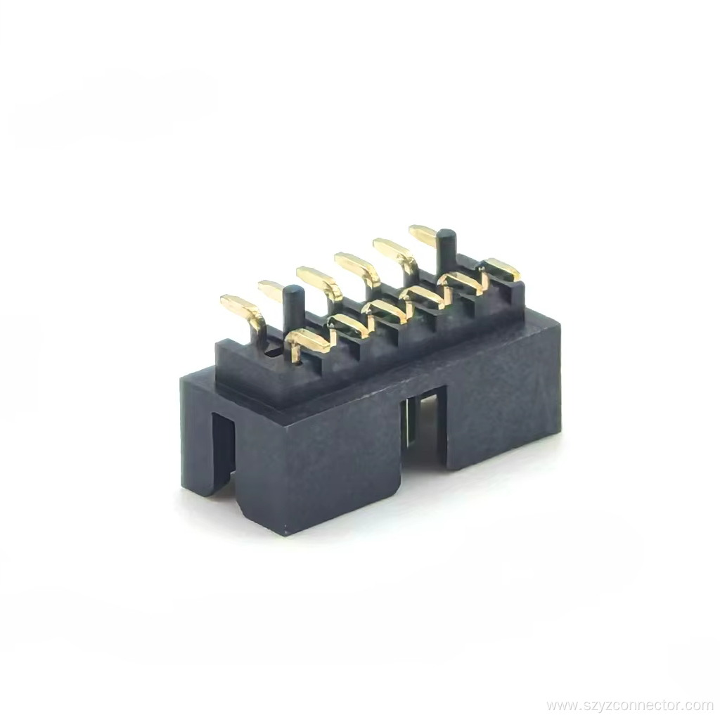 2.0mm Pitch Box header Connector SMT With Post H6.35mm 2*6P