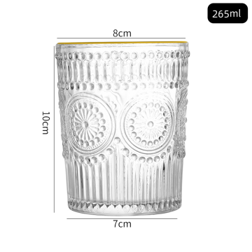 Sunflower glass water glass