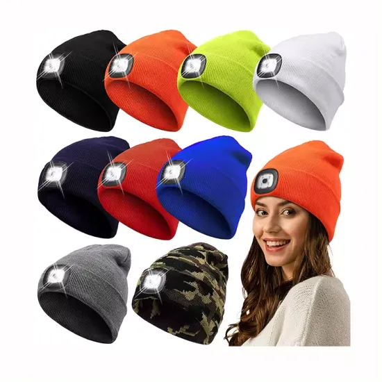 Rechargeable LED Beanie Hat: A Stylish and Practical Winter Accessory with Built-in Lighted Cuff Headlamp
