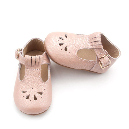 핑크 여자 아기 메리 제인 T 스트랩 신발