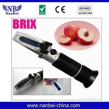 Lab Using Handheld Brix Refractometer