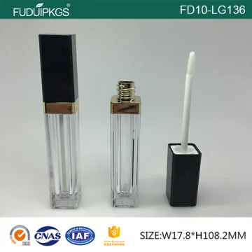 Empty Square Plastic Lip Gloss Case Container
