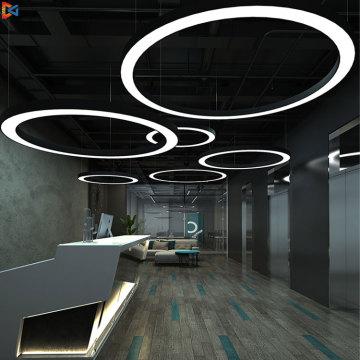 LED Round Pendant Lights for Office, Gym, Supermarket, and More