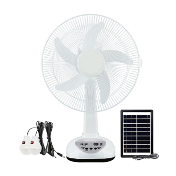Wholesale 14 Inch USB Charging Solar Powered Rechargeable Table Fan