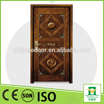 China SONCAP CIQ CE Approved Steel Wooden Armored Door