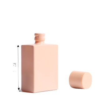 Pink Luxury Square 7ml Glass Perfume Bottle