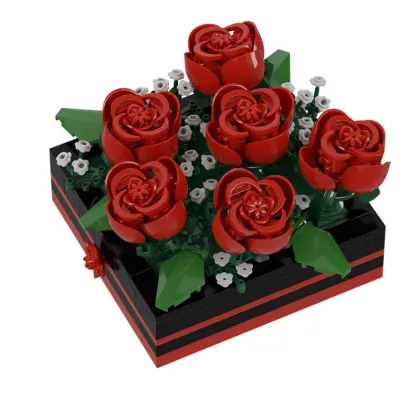 Wholesale DIY LEGO Rose Flower Toys for Kids - Mother's Day Gift Box