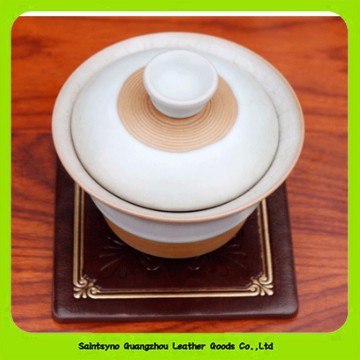 Promotional Gifts Good Quality Custom Cheap Leather Cup Coasters 16029