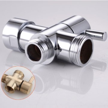 Double outlet cold water polished SS304 angle valve