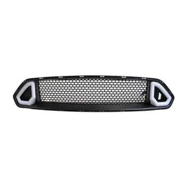 Rock Style Upper Front Grille with LED Light for Mustang 2018-2022