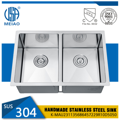 Stainless Steel Undermount Farmhouse Kitchen Sink For Sale