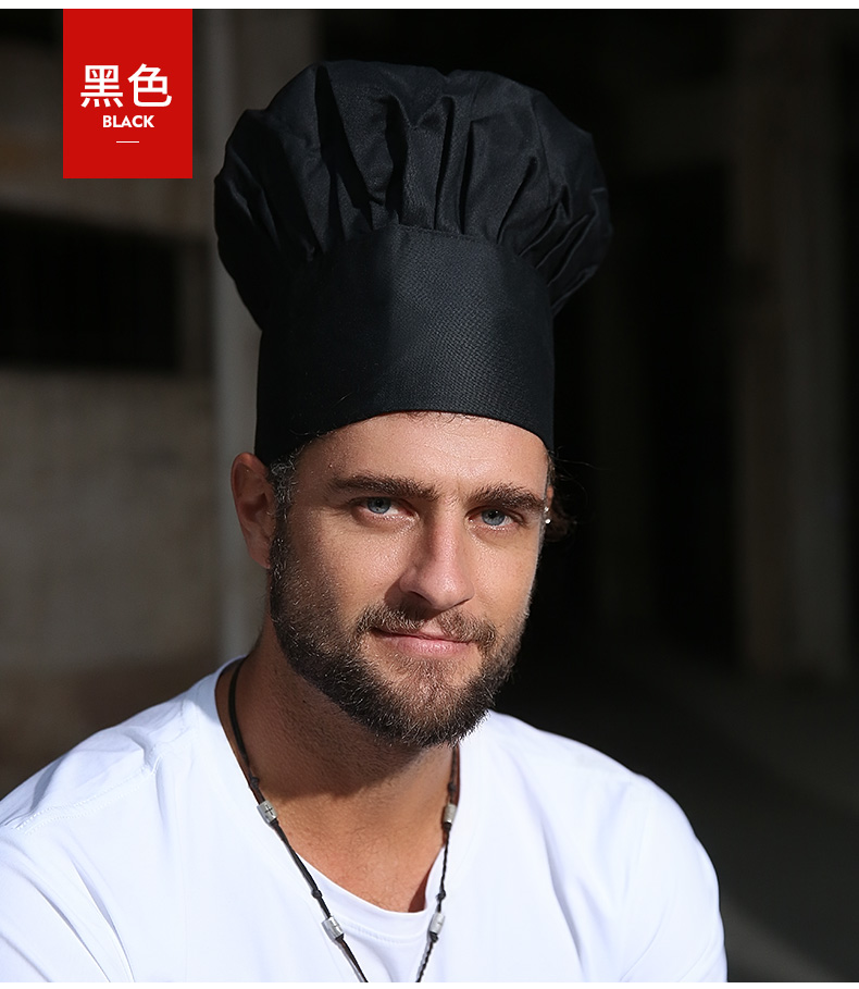Chef hat male cotton white mushroom cap food factory catering school kitchen fume-proof work hat female
