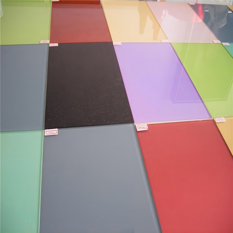 Colored Lacquered Glass