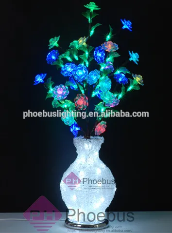 LED flower vase light for wedding