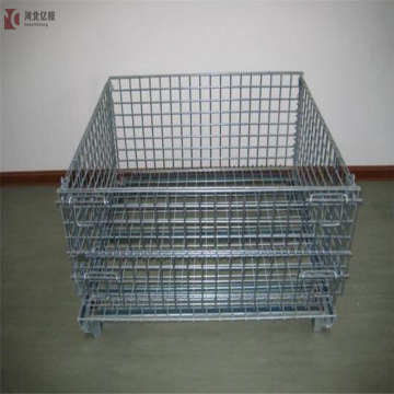 collapsible industrial heavy duty wire mesh container