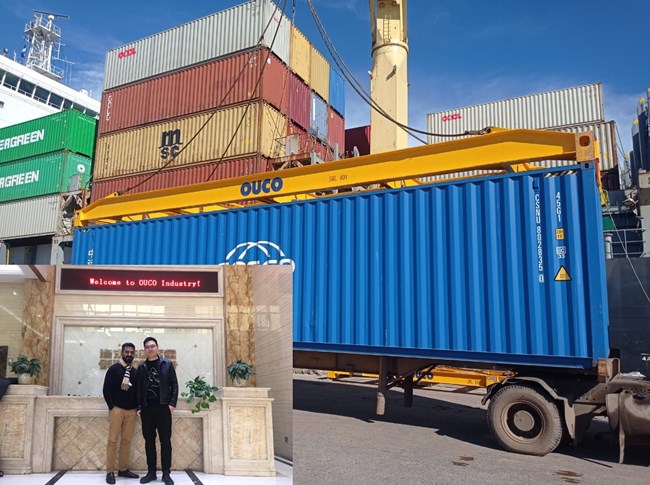 40FT-Semi-automatic container spreader