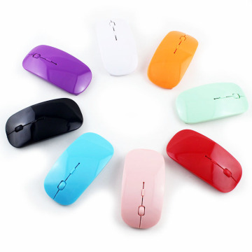 Customizable Multicolor Mini Slim Wireless Rechargeable Mouse for PC, Macbook, Laptop Computer