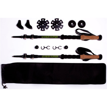 Lightweight Carbon Fiber Trekking Poles with Quick Adjust Locks for Outdoors