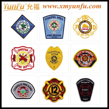 Applique embroidery badges and patches