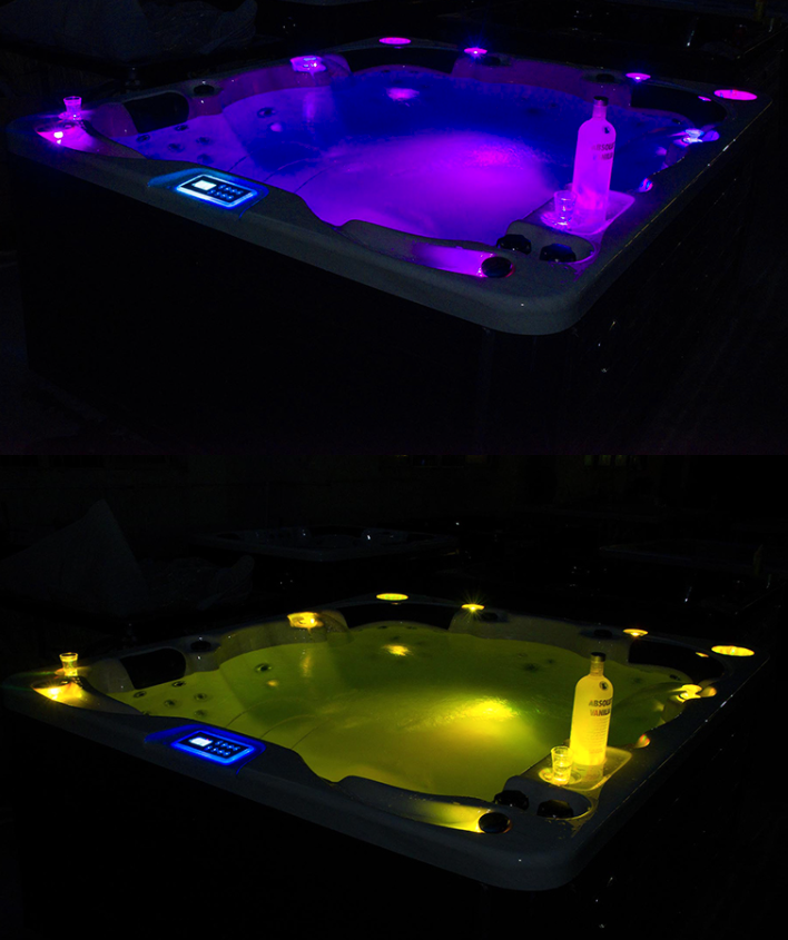 Freestanding hottubspa for 5 adult &1 Baby LED 4